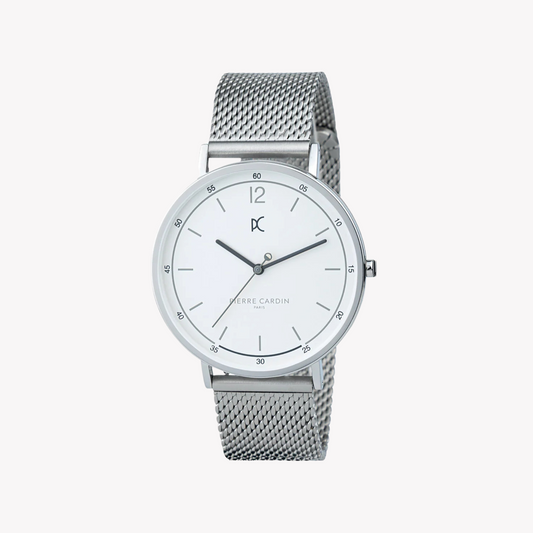 Pierre Cardin Men's Silver Stainless Steel Watch, Round Dial | CBN.3004-0