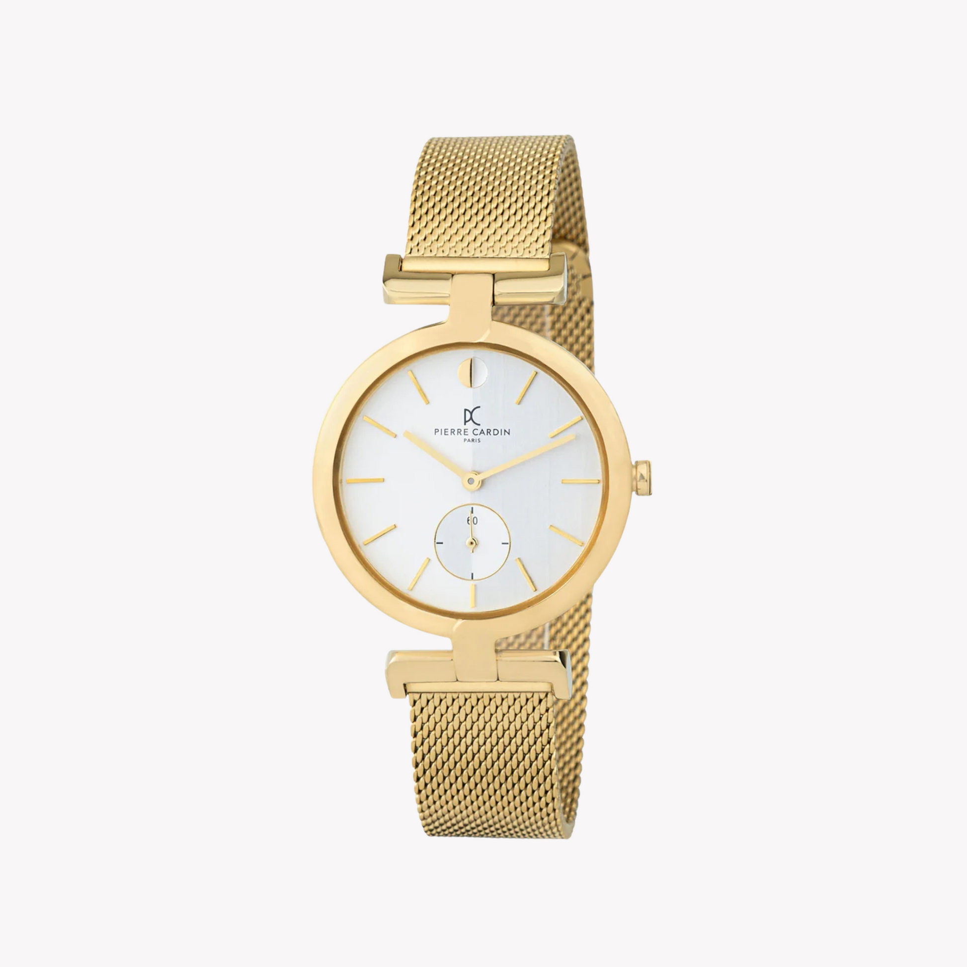 Pierre Cardin Women's Gold Watch, Silver Dial | CMD.3523-0