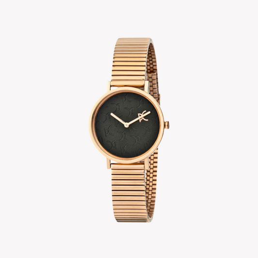 Pierre Cardin Women's Rose Gold Watch, Black Dial | CBV.1513-0