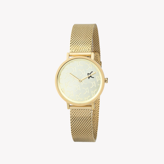 Pierre Cardin Women's Gold Stainless Steel Watch, Champagne Dial | CBV.1518-0