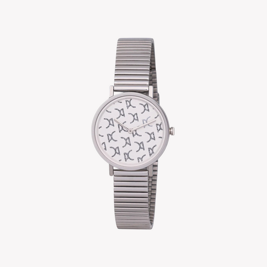 Pierre Cardin Women's Silver Metal Watch, White Dial | CBV.1541-0