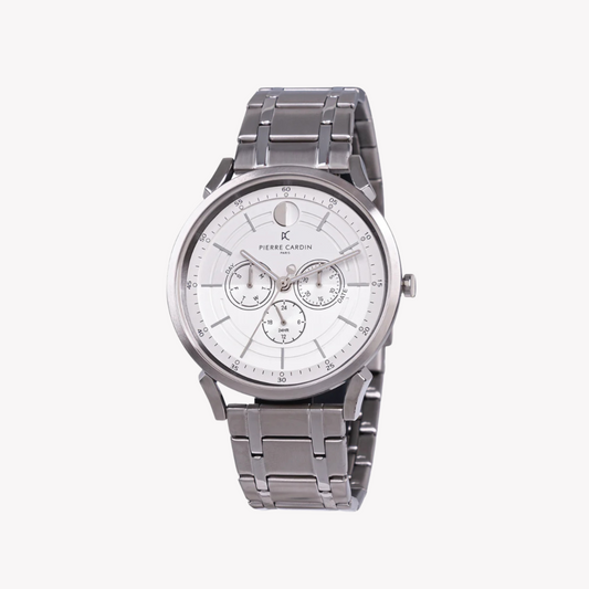 Pierre Cardin Men's Silver Watch, White Dial | CPI.2107-0