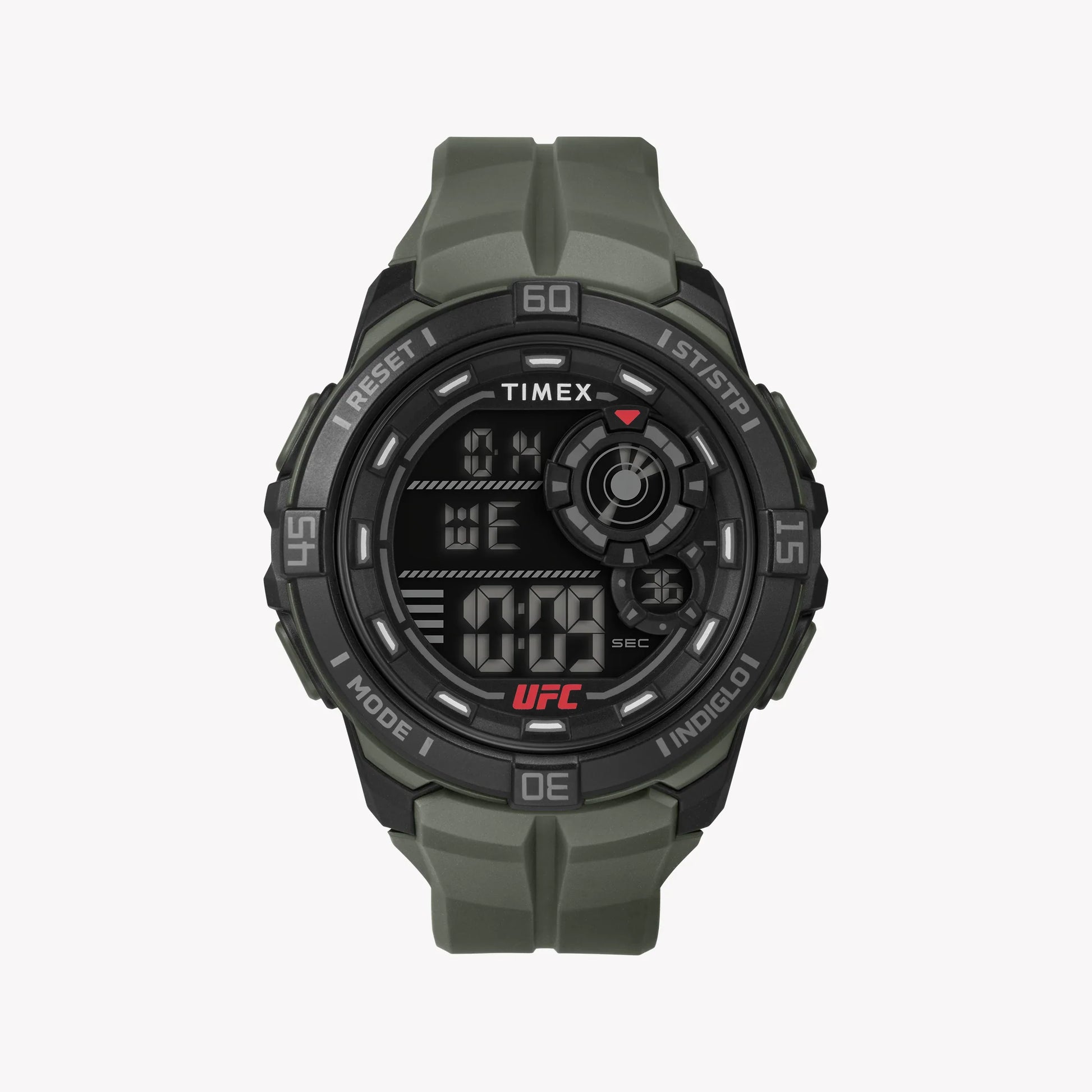 Timex Men's Black Resin Watch, Green Band | T5K836-0