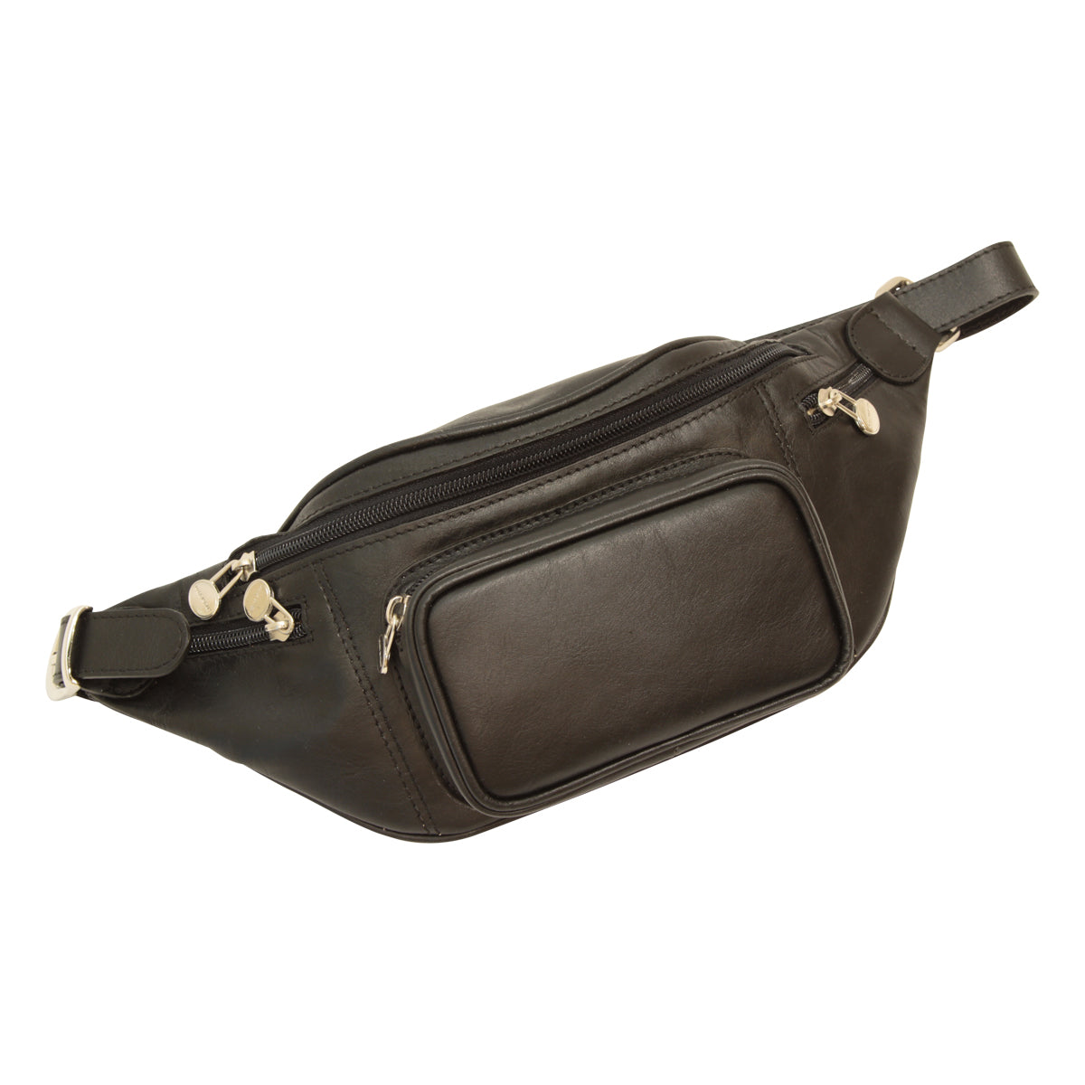 Leather belt pack - Black-1