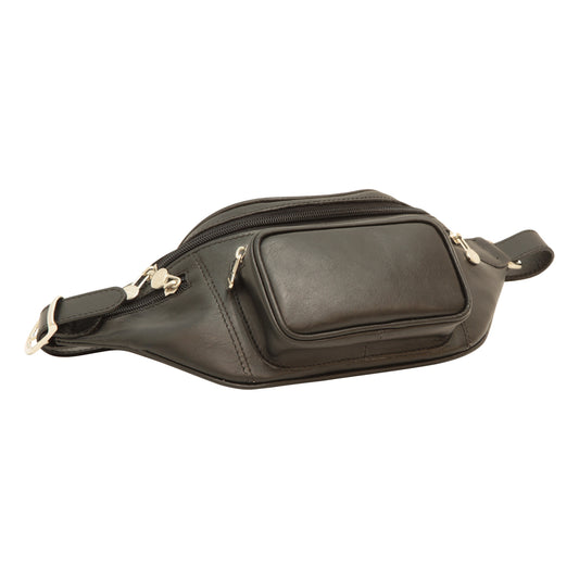 Leather belt pack - Black-0