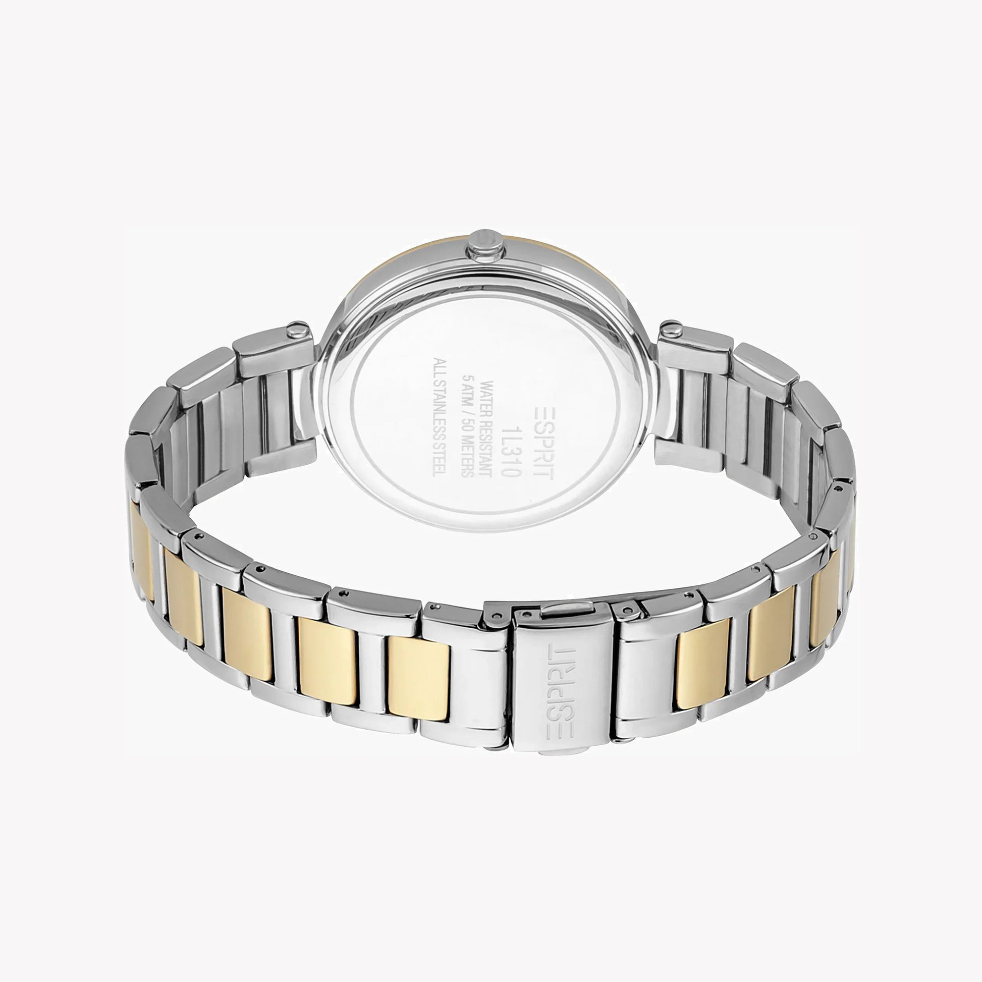 Esprit Women's Silver & Gold Stainless Steel Watch, Silver Dial | ES1L148M0025-2
