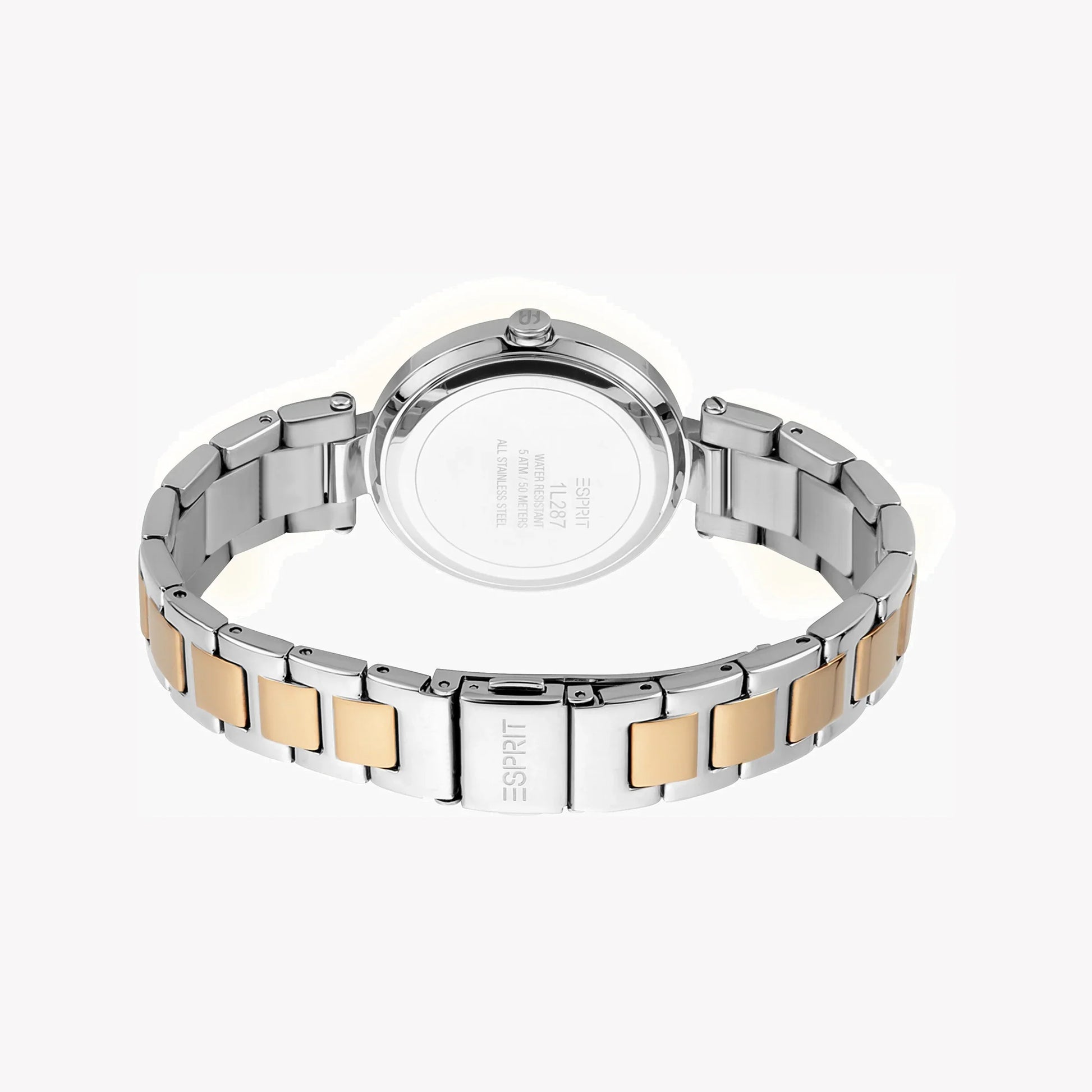 Esprit Women's Silver & Rose Gold Watch, Silver Dial | ES1L081M0015-2