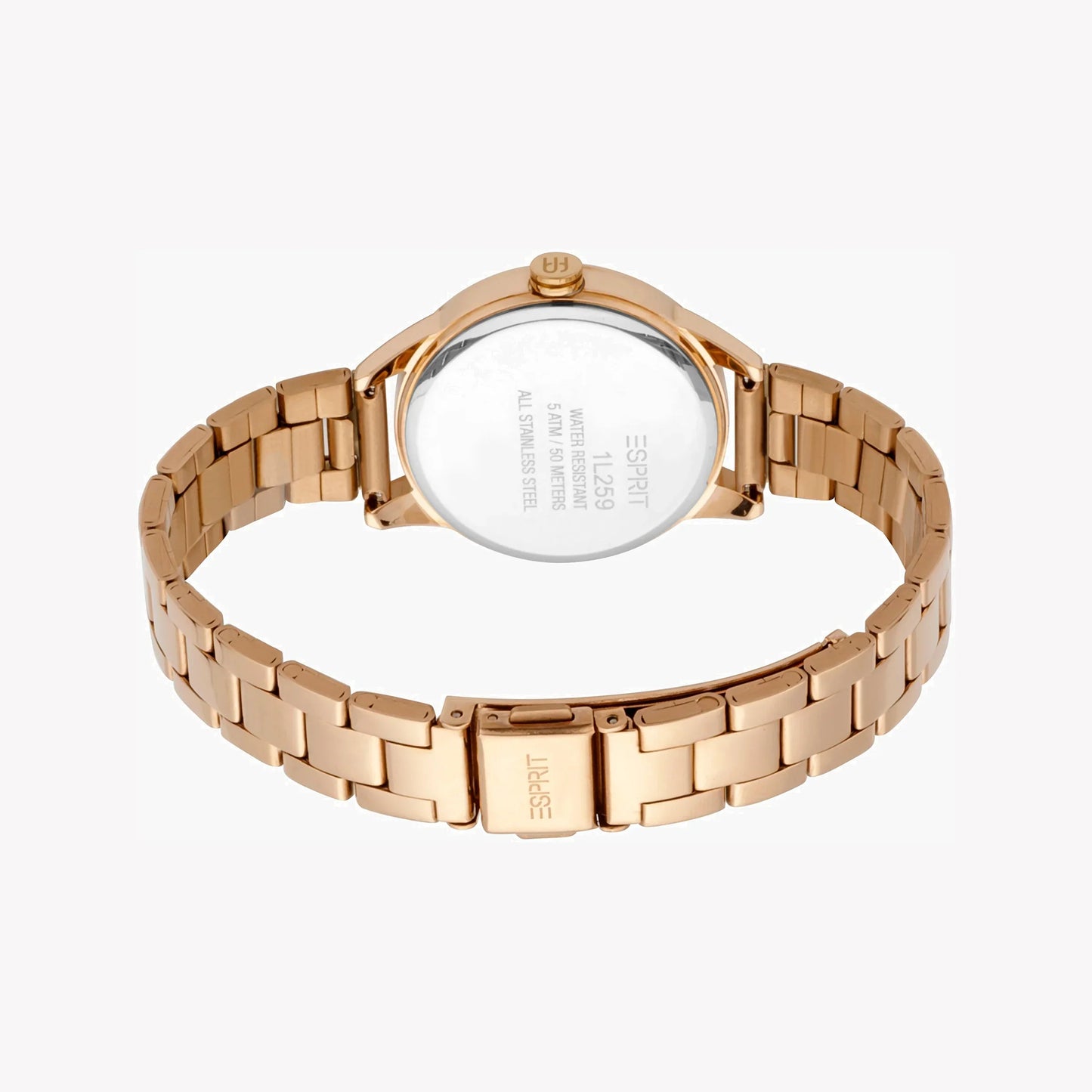 Esprit Women's Rose Gold Stainless Steel Watch, Silver Dial | ES1L170L0015-3