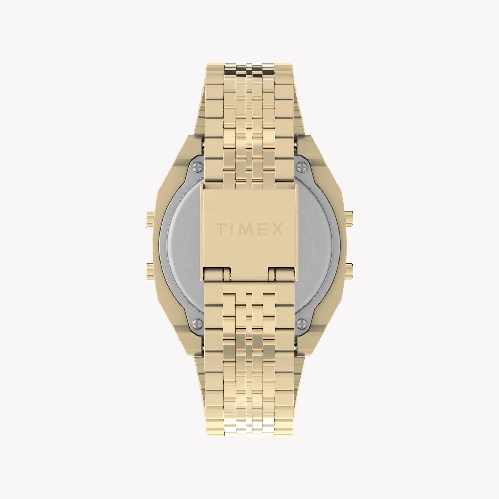 Timex Unisex Gold Tone Stainless Steel Watch, Black Lens | TW2V74300-2
