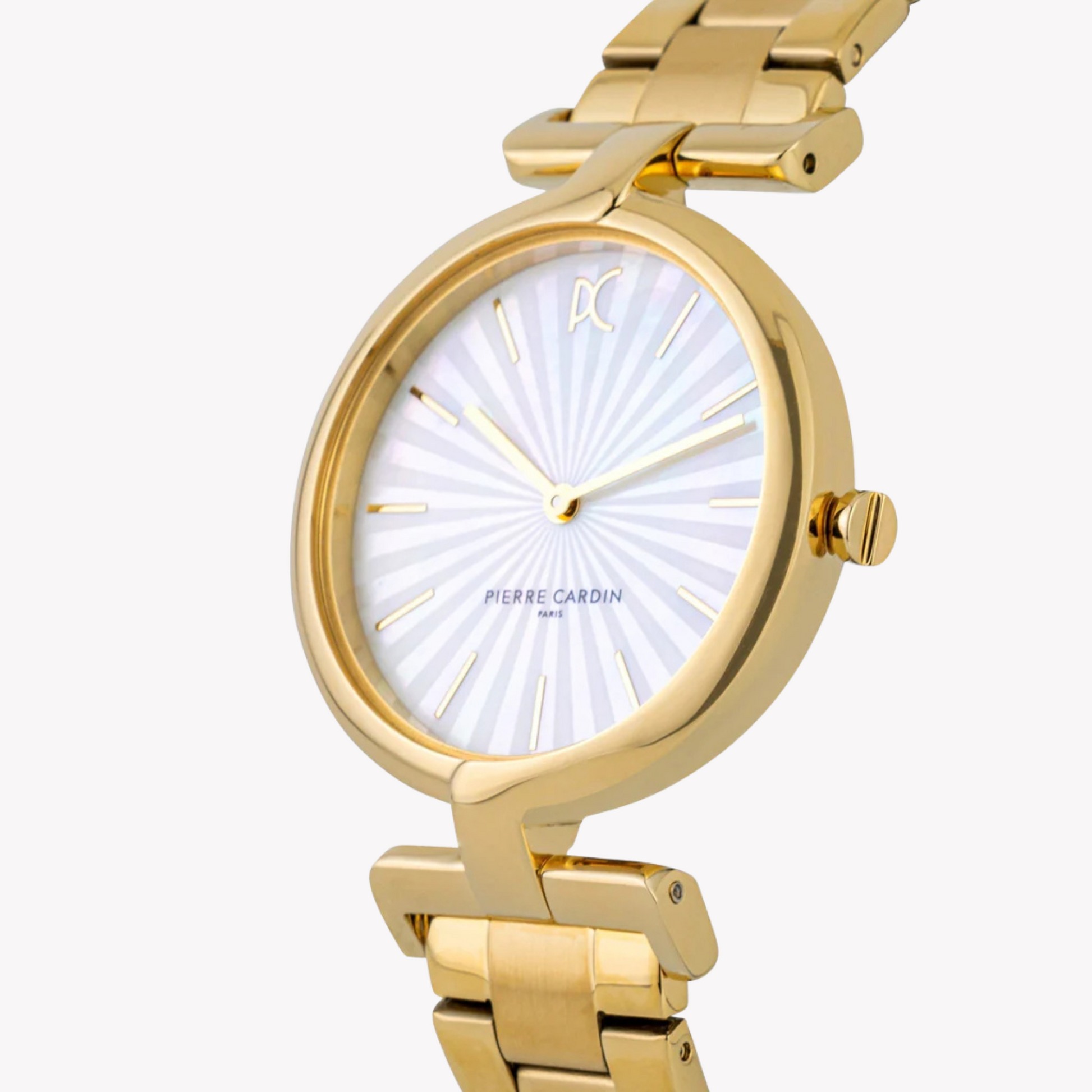 Pierre Cardin Women’s Gold Stainless Steel Watch, White Dial | CMD.3513-1