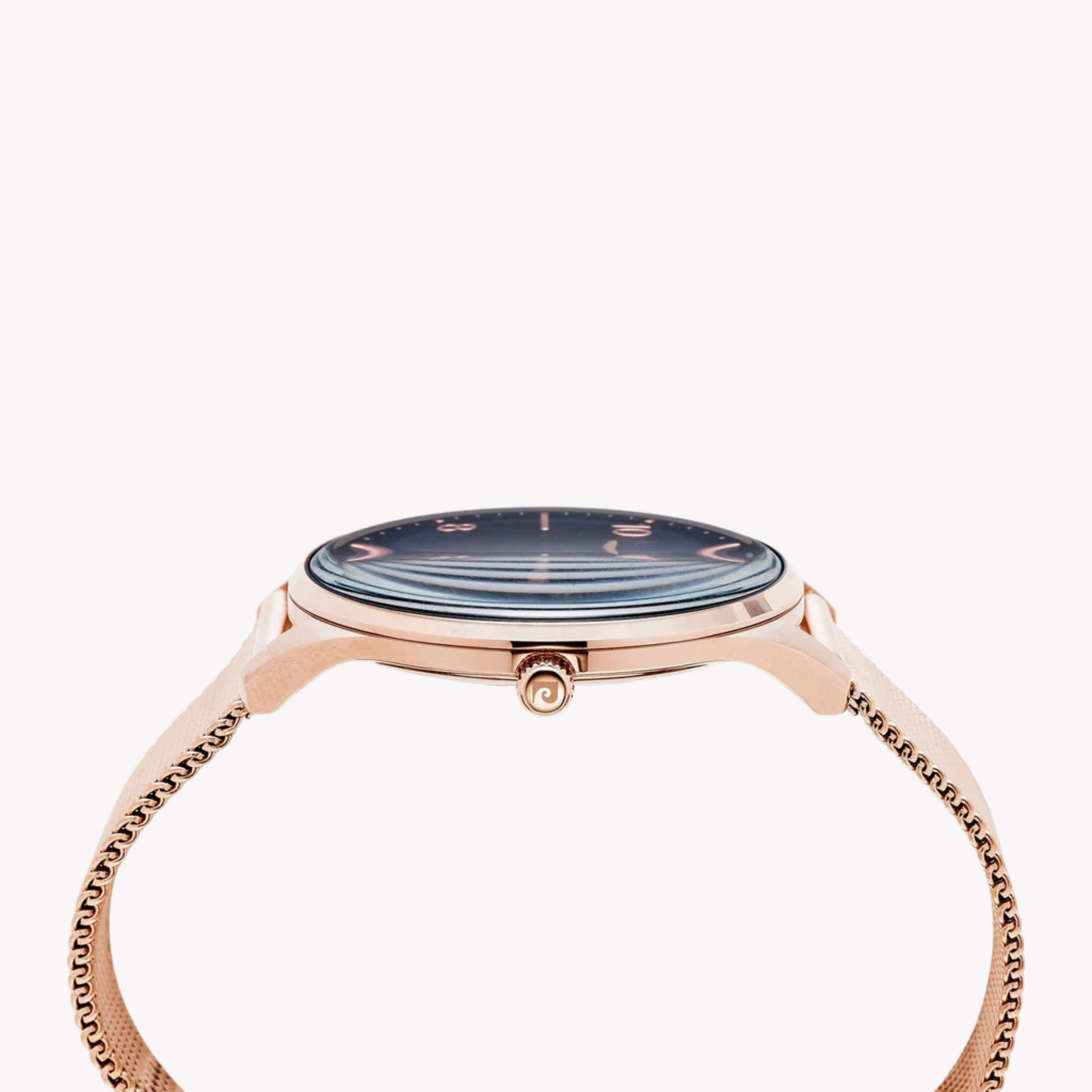 Pierre Cardin Men's Rose Gold Watch, Blue Dial | PC902671F116-1