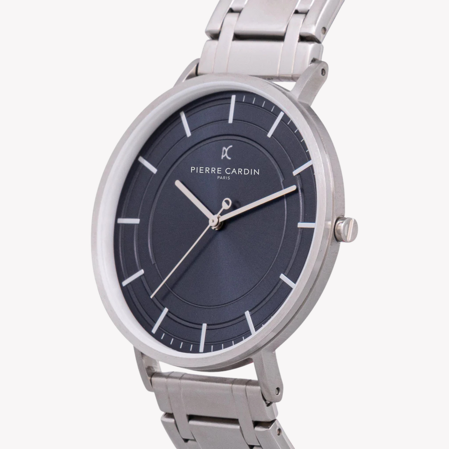 Pierre Cardin Men's Silver Watch, Blue Dial | CBN.3032-1