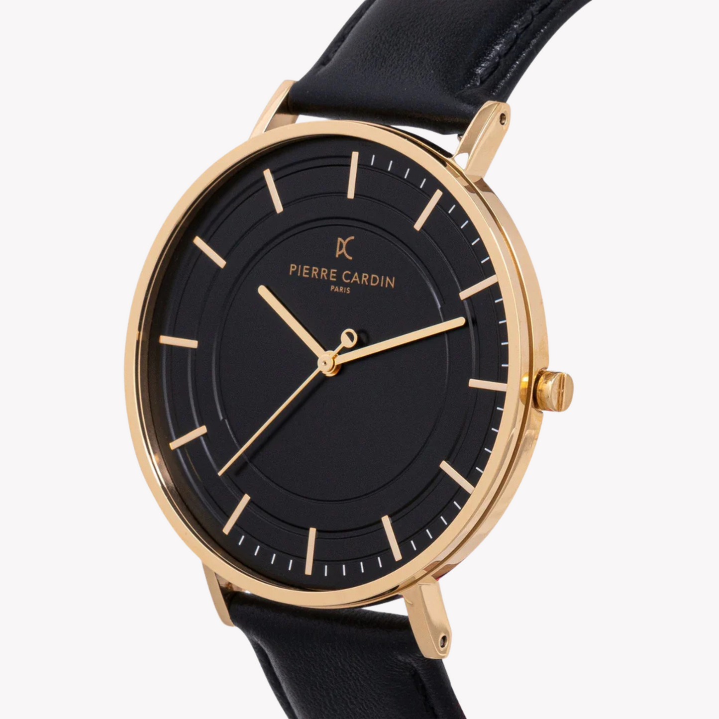 Pierre Cardin Men's Gold Watch, Black Dial | CBN.3035-1