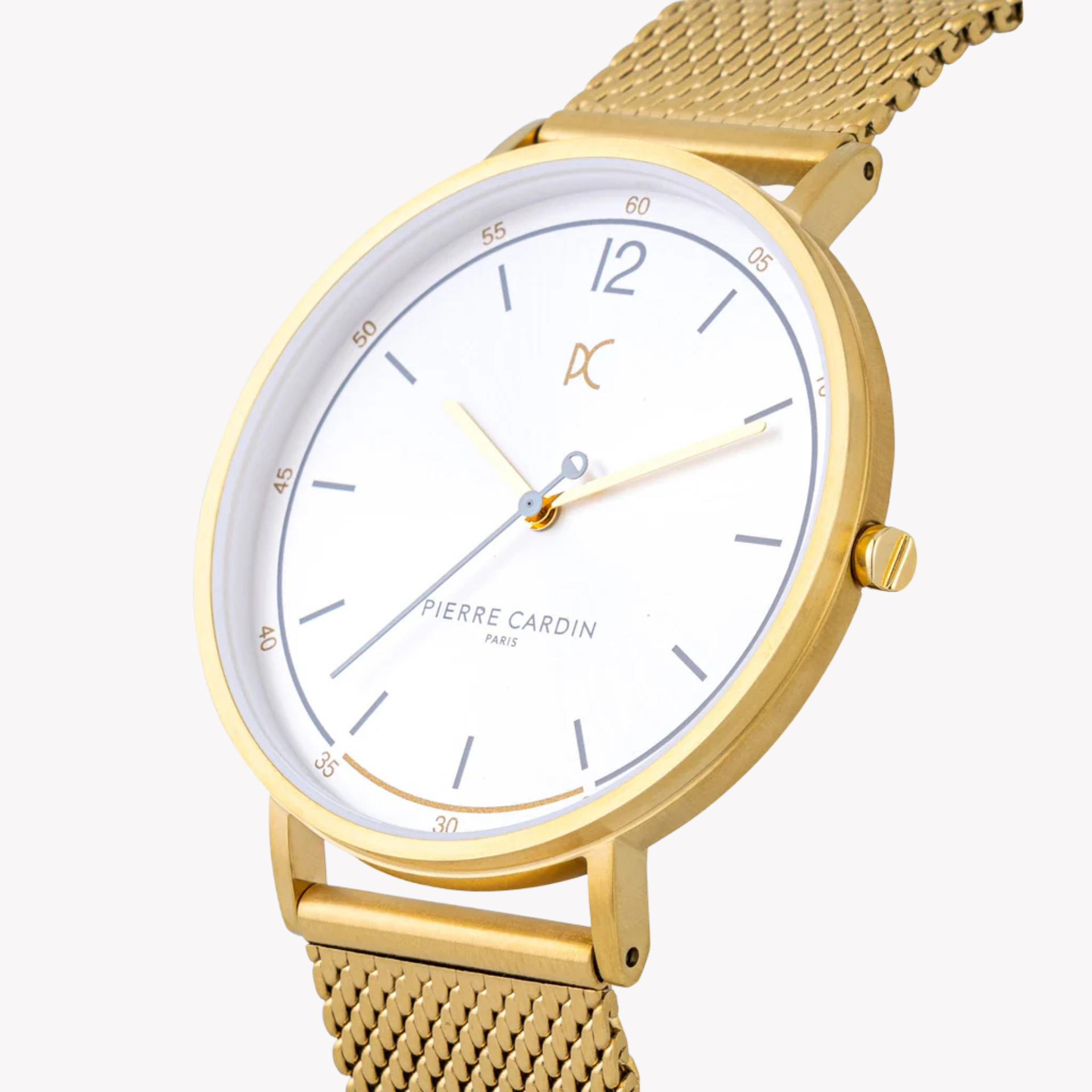 Pierre Cardin Men's Gold Stainless Steel Watch, Silver Dial | CBN.3014-1