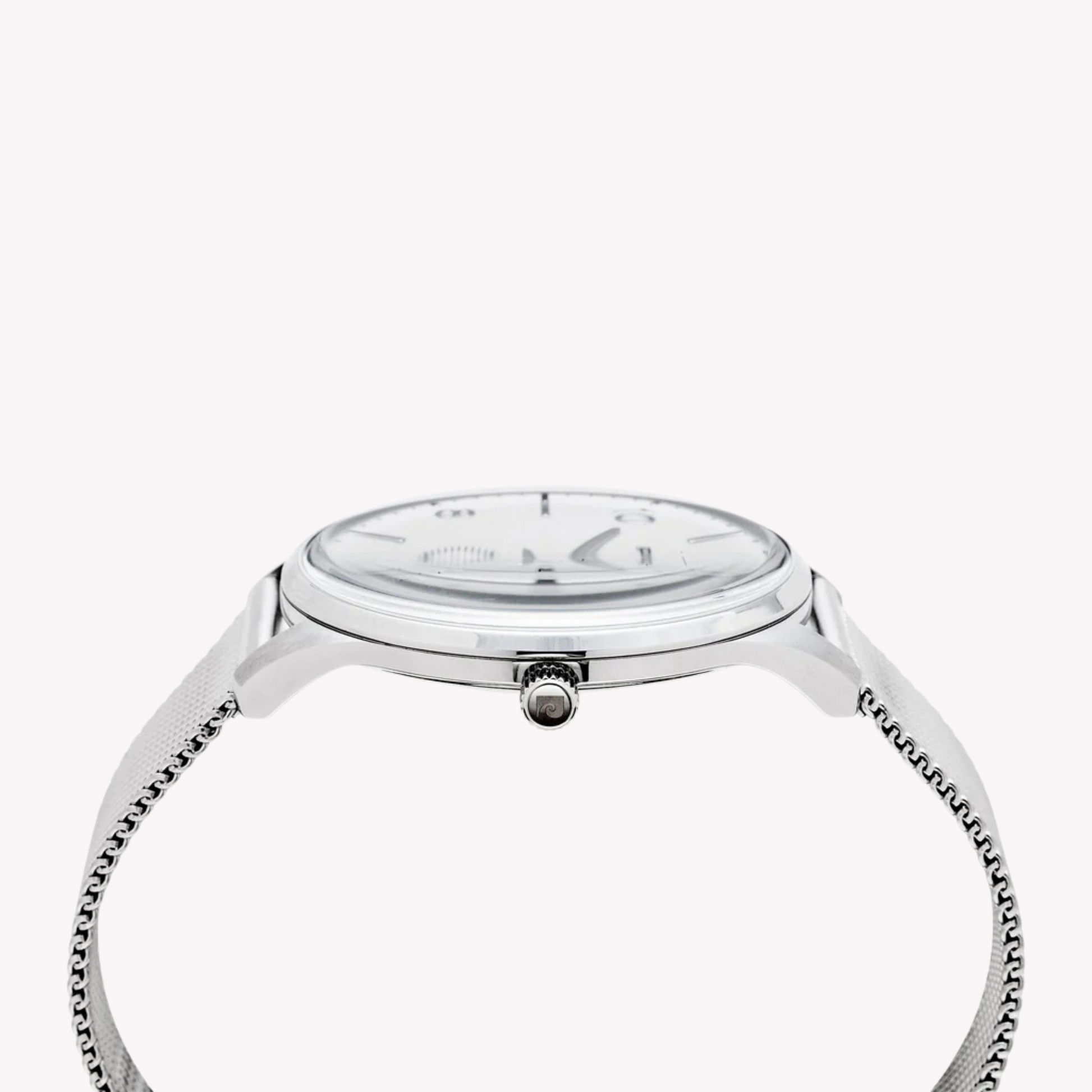Pierre Cardin Men's Silver Watch, Rose Dial | PC902671F101-1