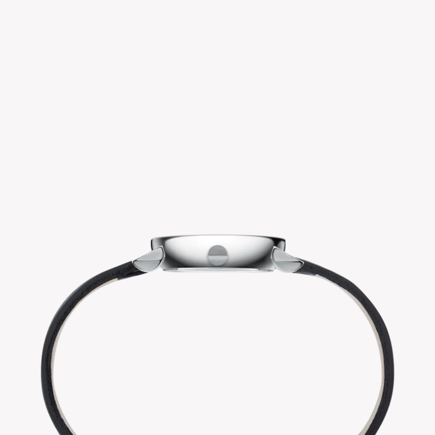 Pierre Cardin Women's Black Leather Watch, Silver Dial | CCM.0504-1