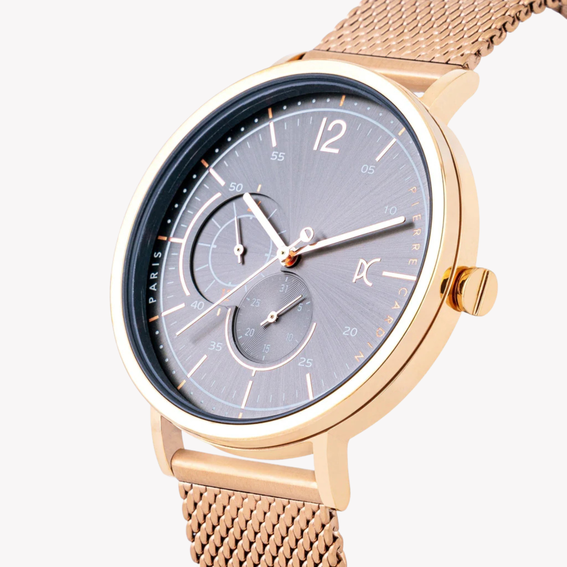 Pierre Cardin Men's Rose Gold Watch, Gray Dial | CBN.3029-1