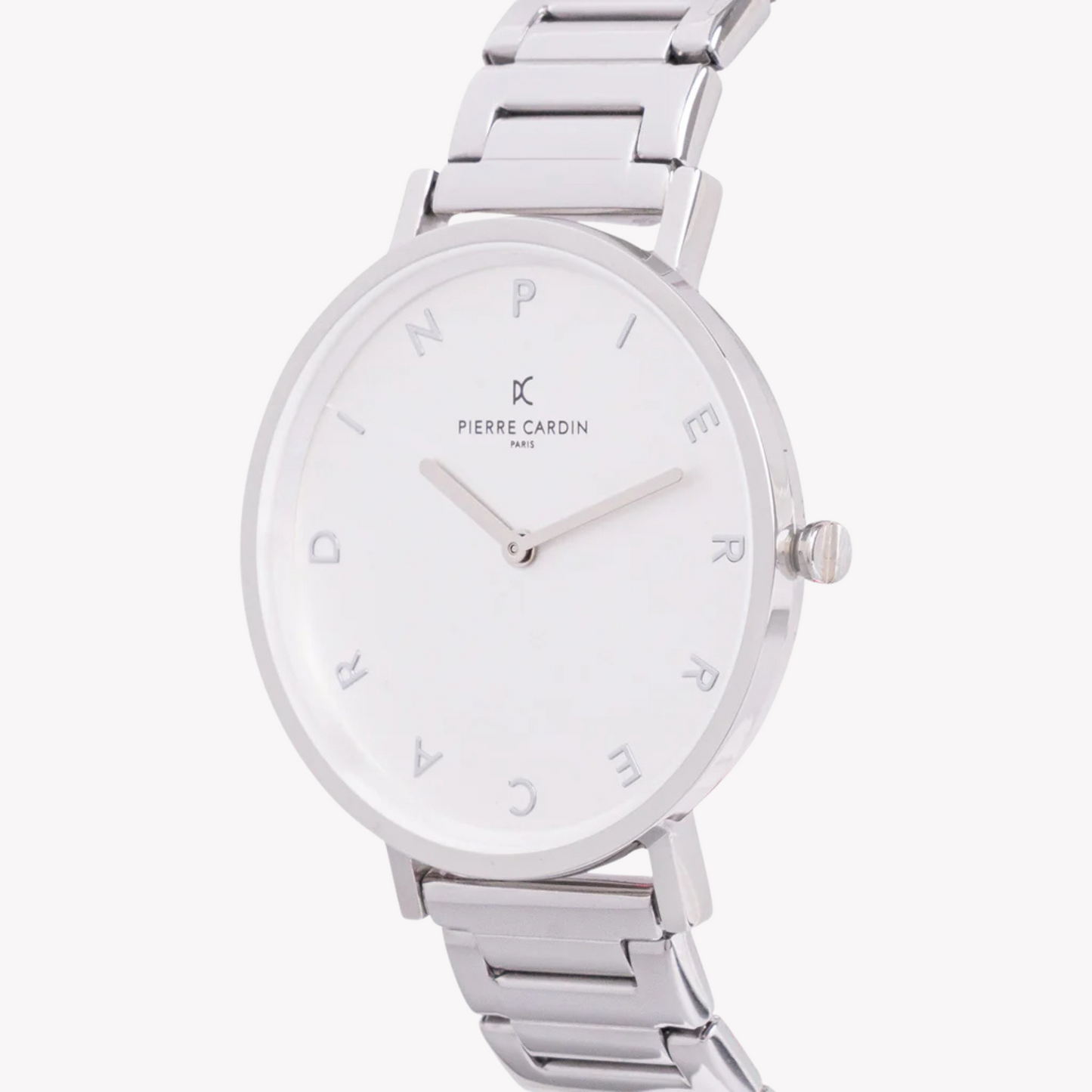 Pierre Cardin Women's Silver Metal Watch, White Dial | CBV.1130-1