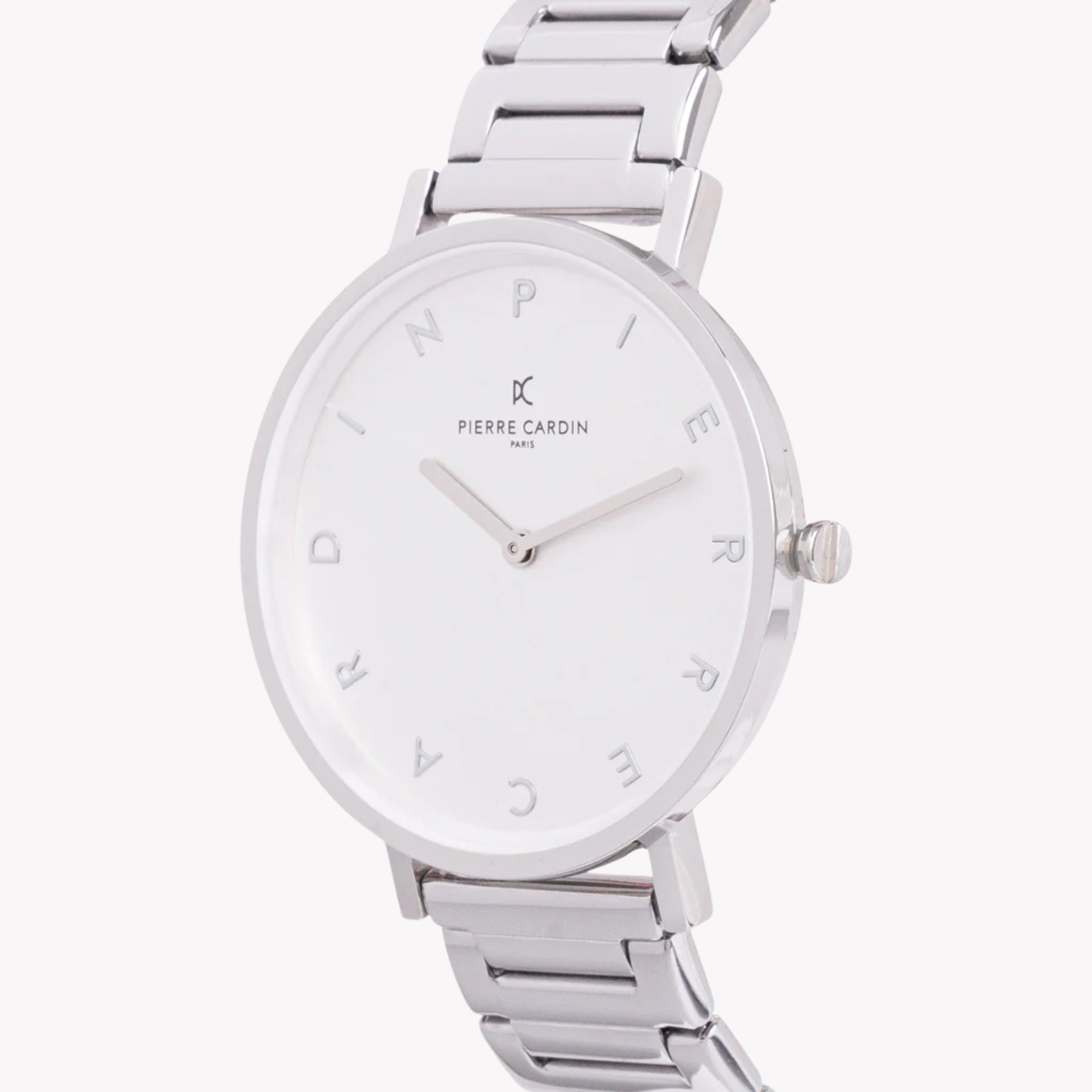 Pierre Cardin Women's Silver Metal Watch, White Dial | CBV.1130-1