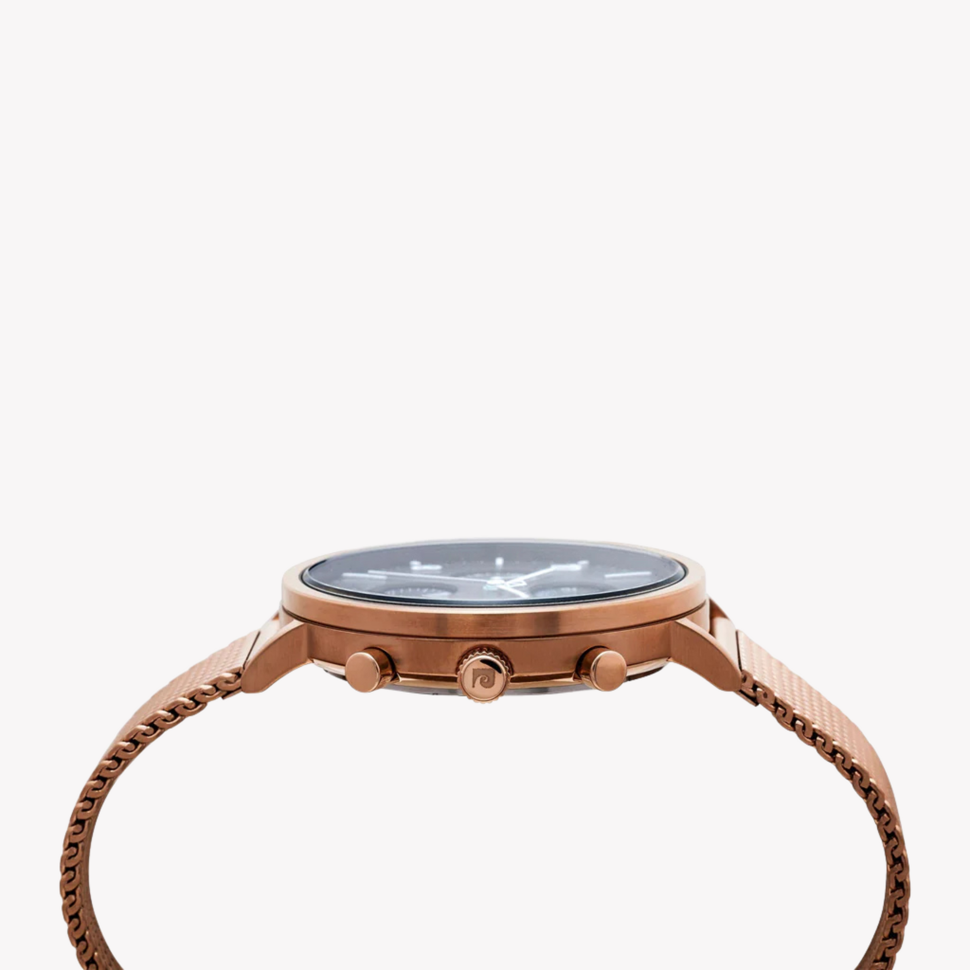 Pierre Cardin Men's Rose Gold Watch, Black Dial | PC902641F18-1