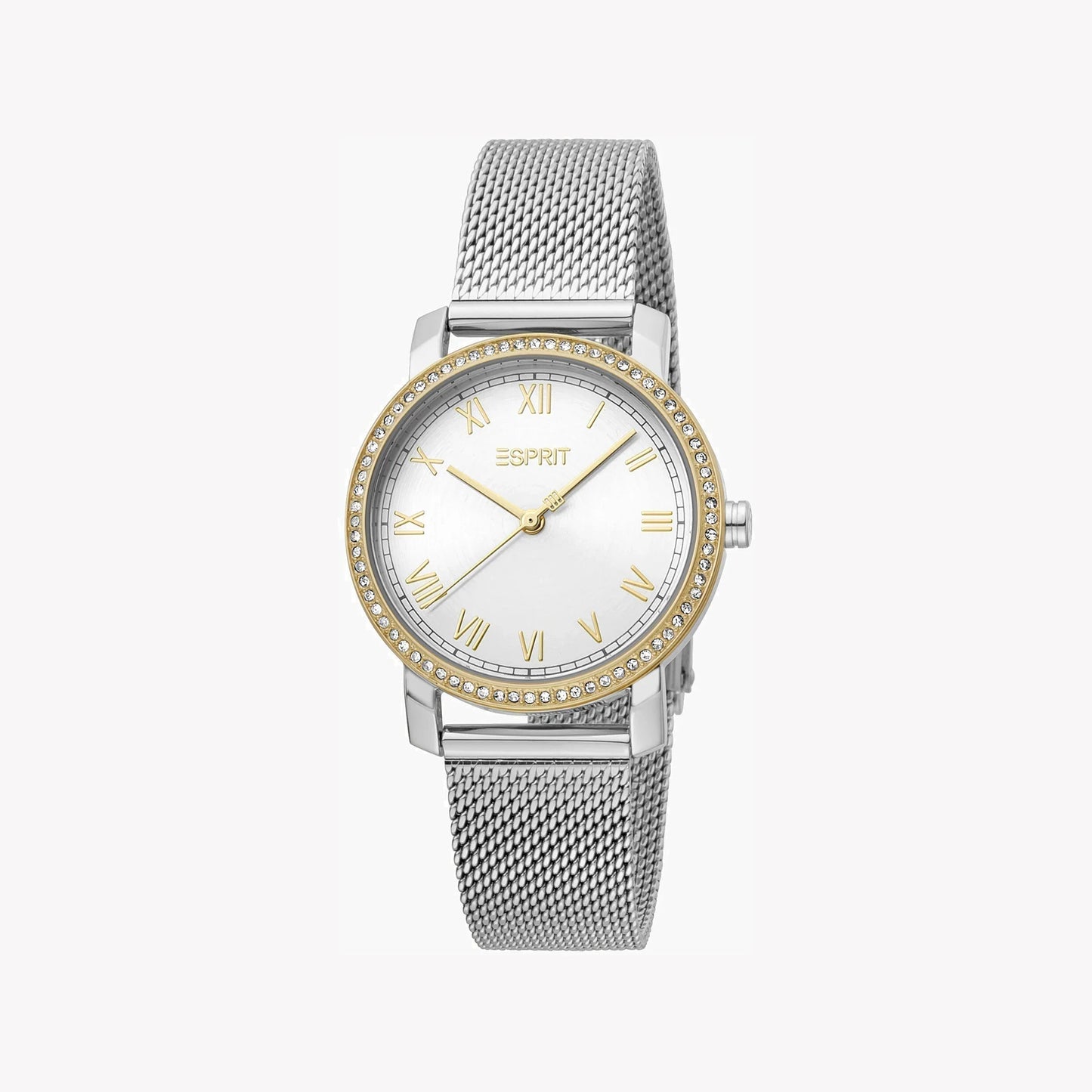 Esprit Women's Silver & Gold Stainless Steel Watch, Silver Dial | ES1L119M0045-1