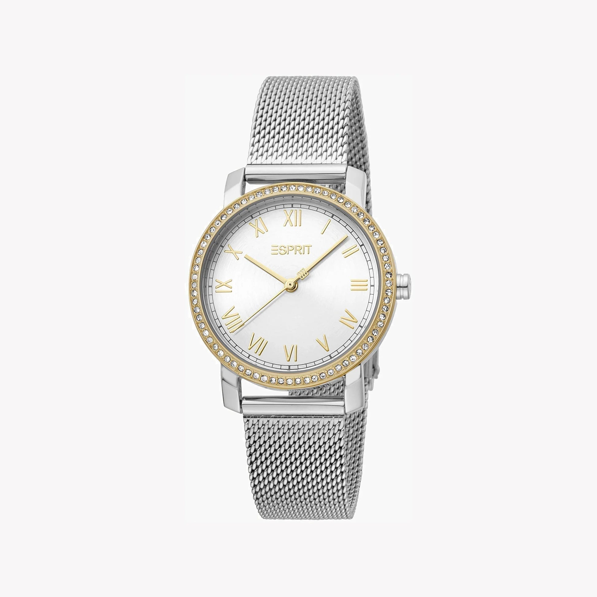 Esprit Women's Silver & Gold Stainless Steel Watch, Silver Dial | ES1L119M0045-1