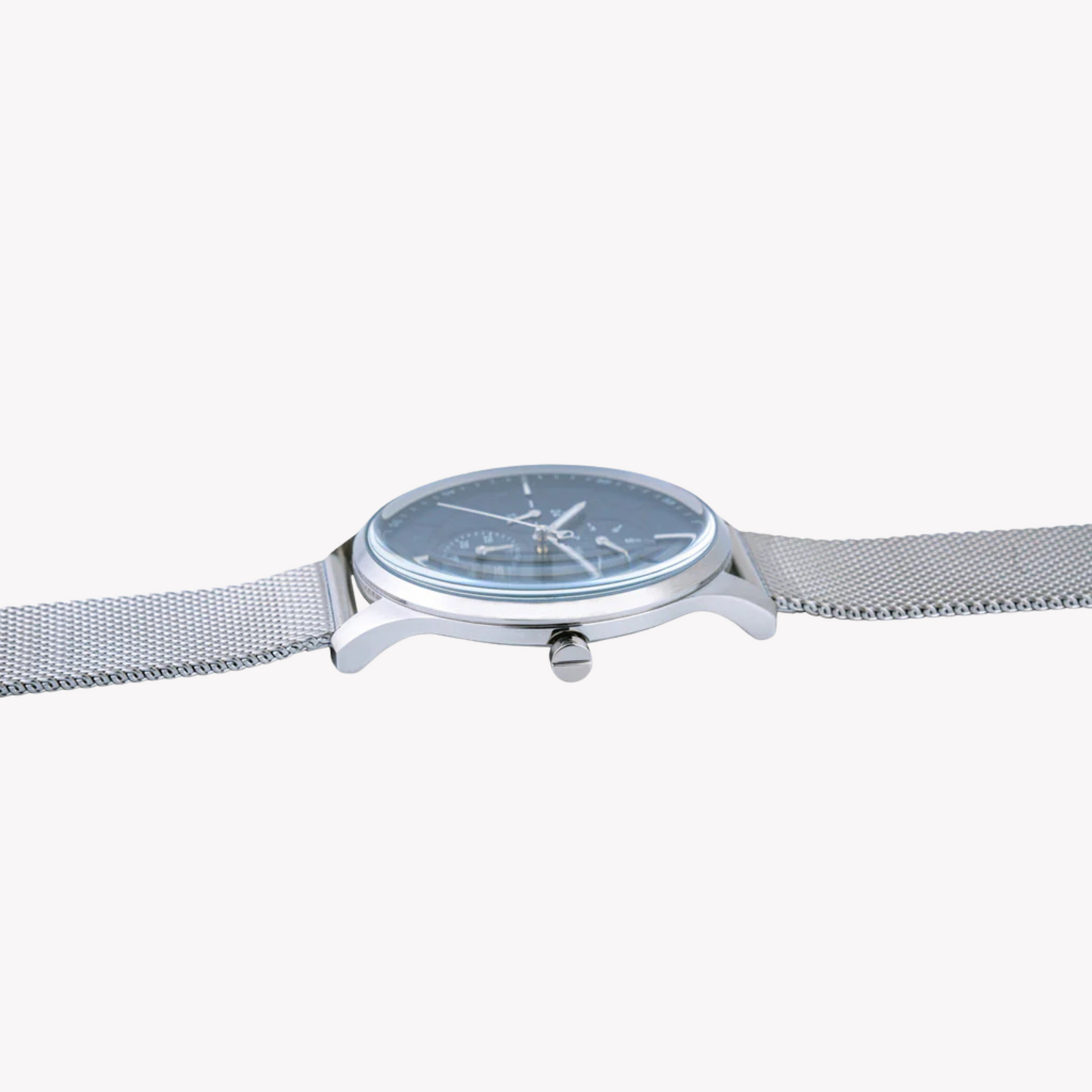 Pierre Cardin Men's Silver Stainless Steel Watch, Blue Dial | PC902731F121-2