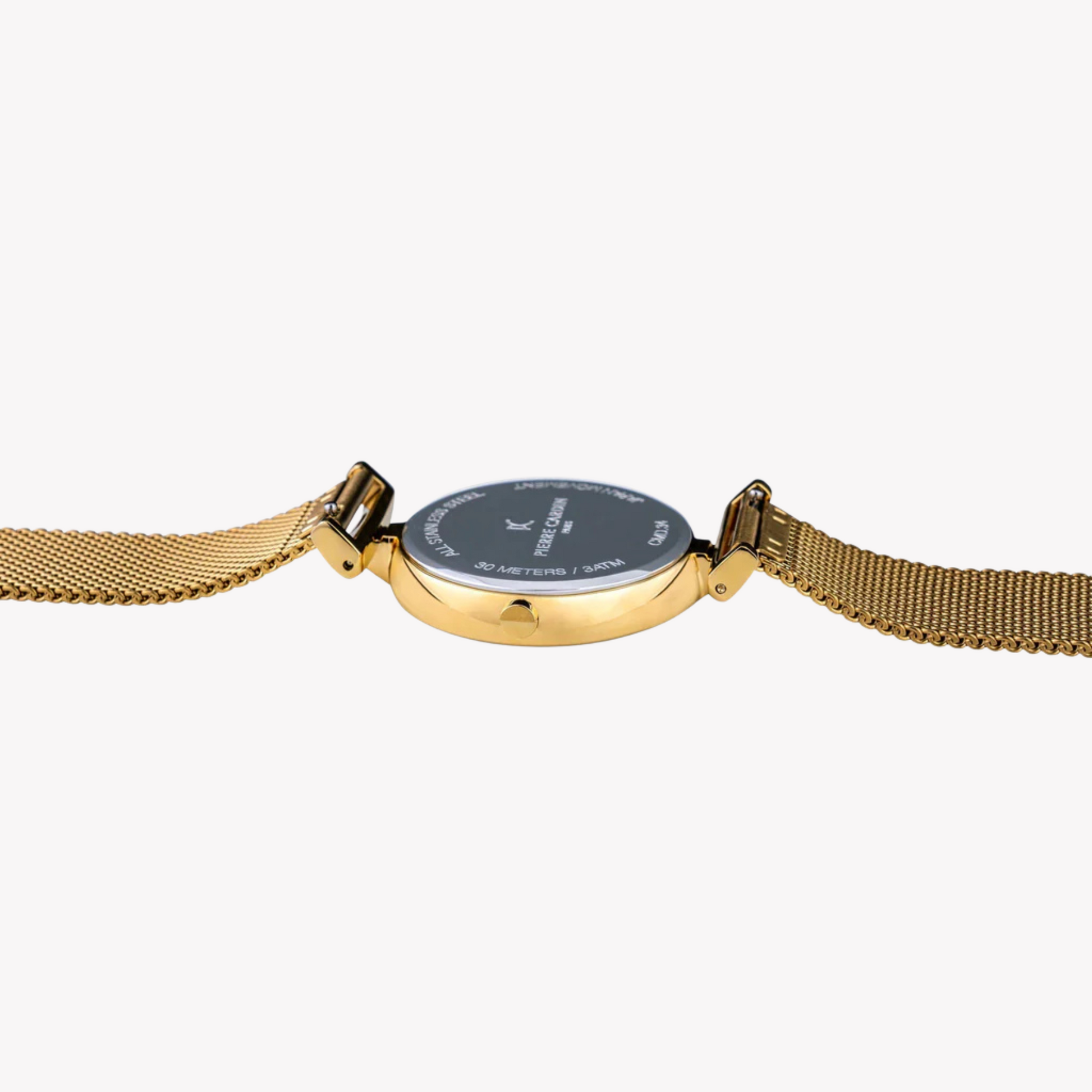Pierre Cardin Women's Gold Stainless Steel Watch, Silver Dial | CMD.3507-2
