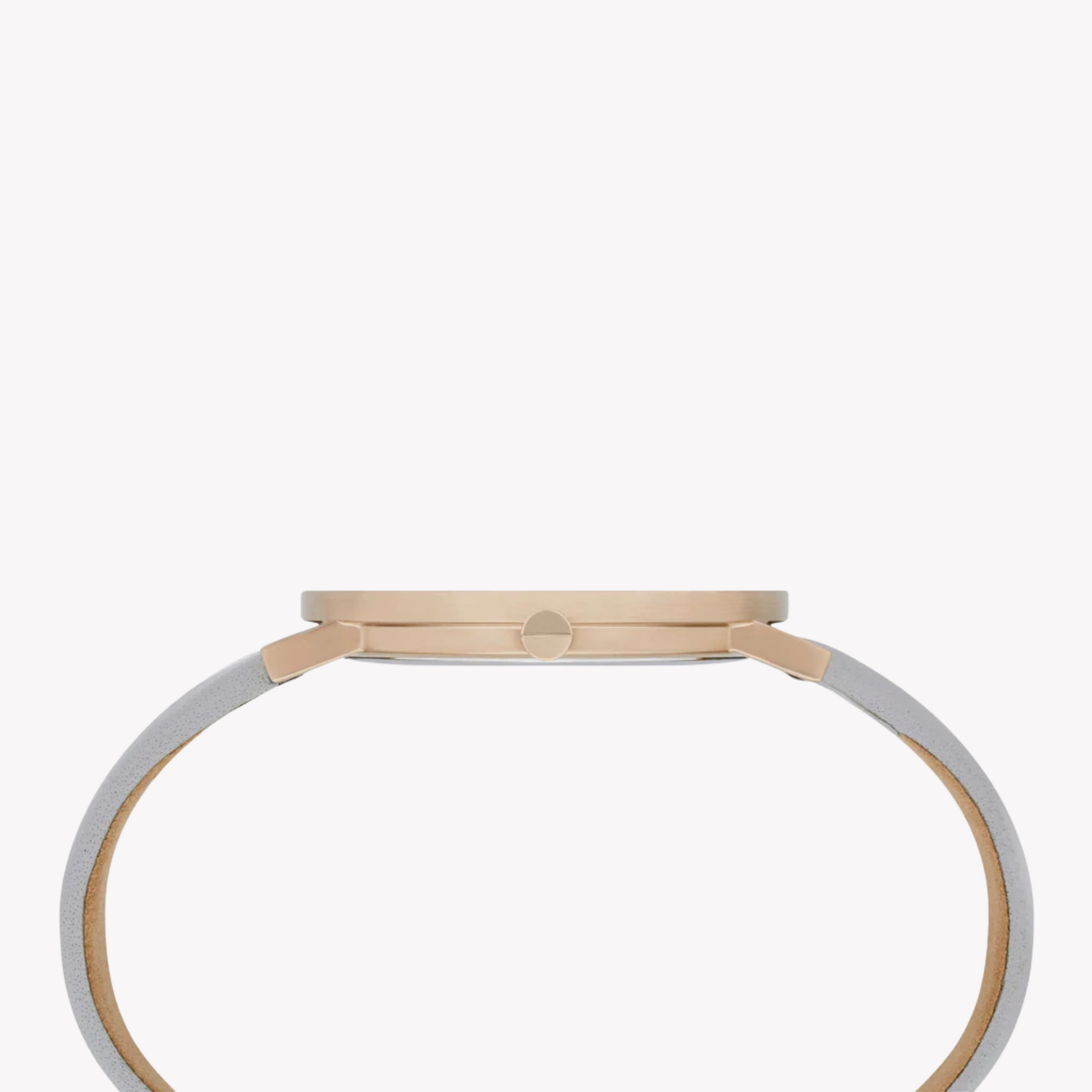 Pierre Cardin Women's Gray Leather Watch, Rose Gold Case | CBV.1011-2