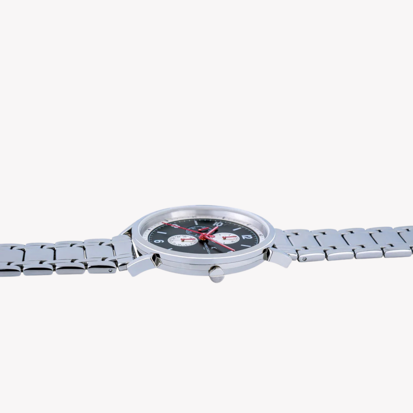 Pierre Cardin Men's Silver Stainless Steel Watch, Black Dial | CPI.2083-2