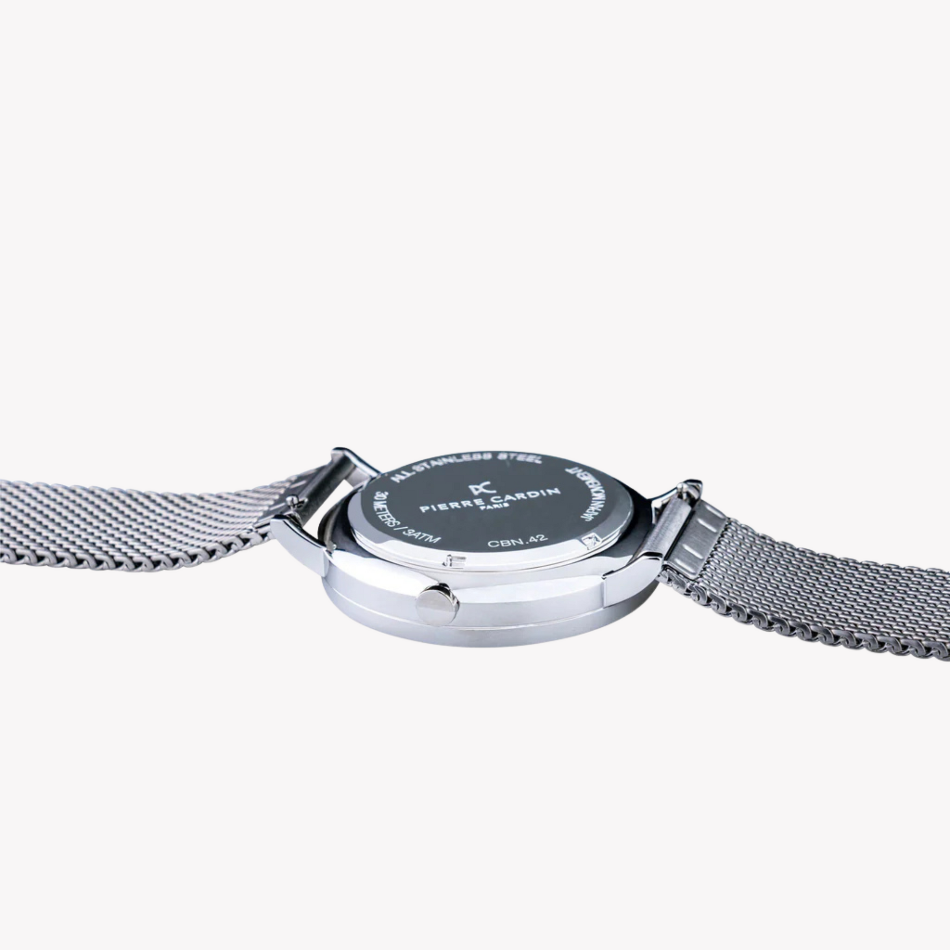 Pierre Cardin Men's Silver Stainless Steel Watch, Silver Dial | CBN.3021-3