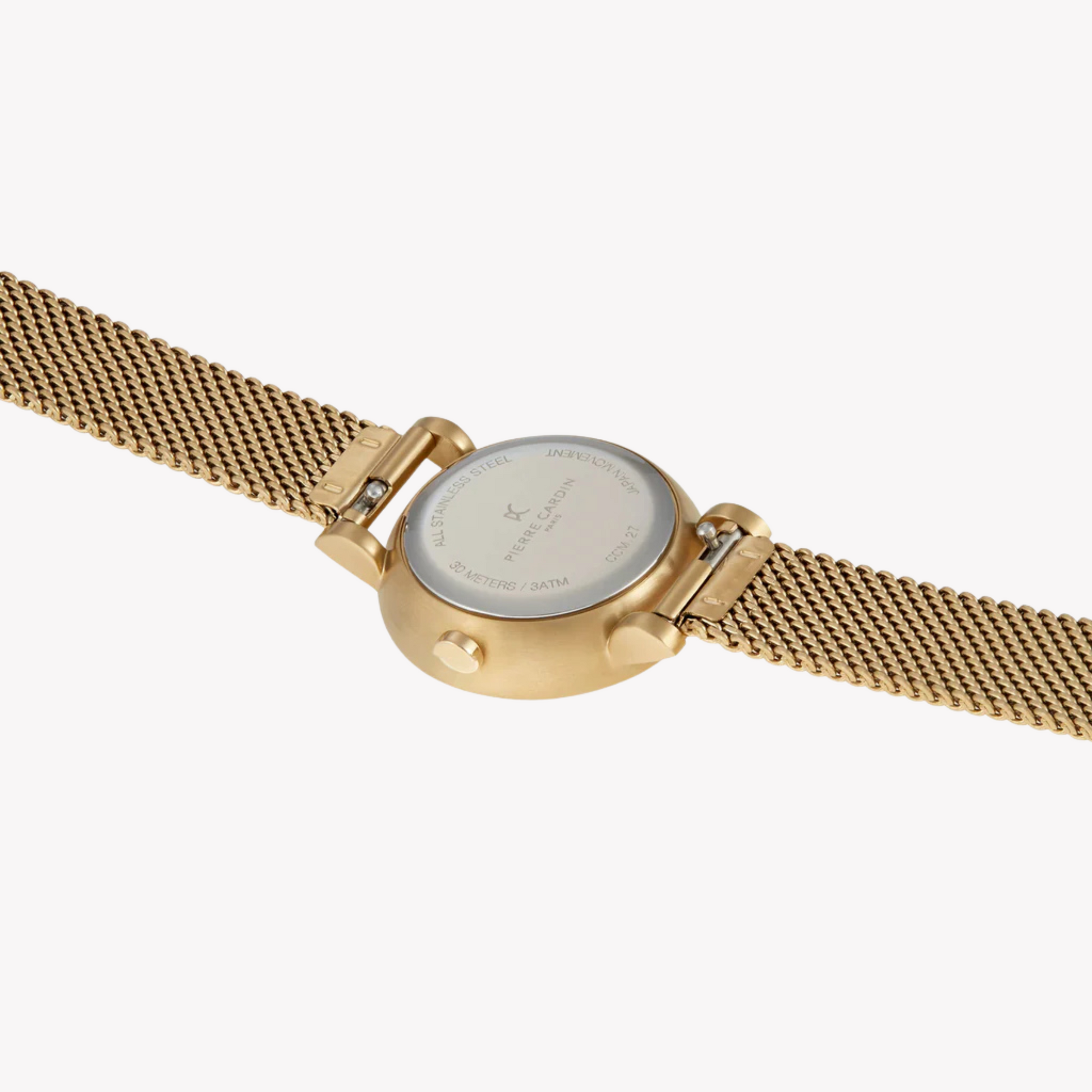 Pierre Cardin Women's Gold Stainless Steel Watch, Black Dial | CCM.0502-2
