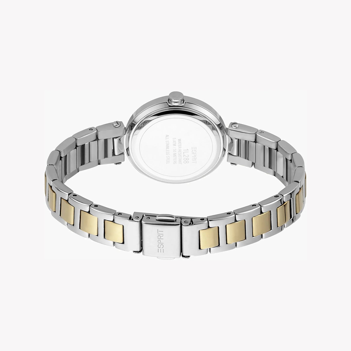 Esprit Women's Silver & Gold Stainless Steel Watch, Silver Dial | ES1L302M0035-3
