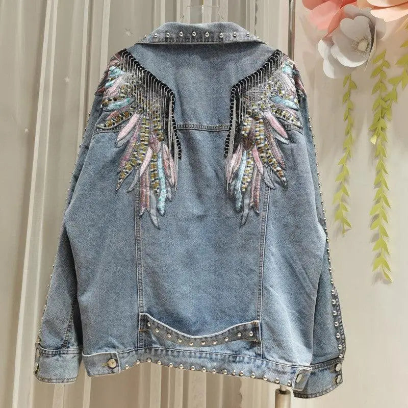 Denim Jacket Personality Versatile Casual-1
