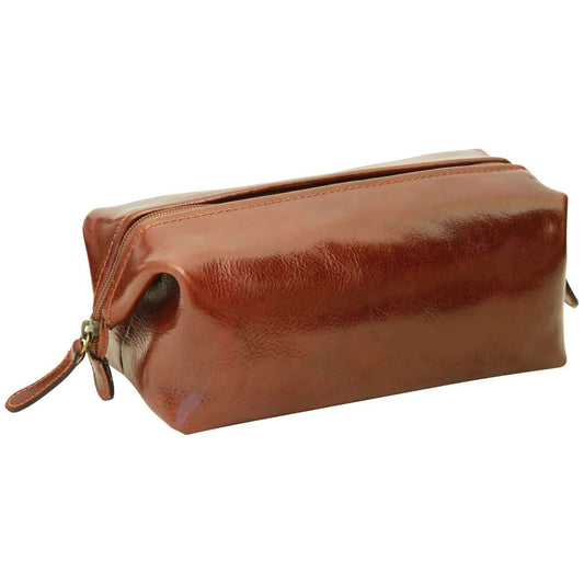 Cowhide beauty case - Brown-0