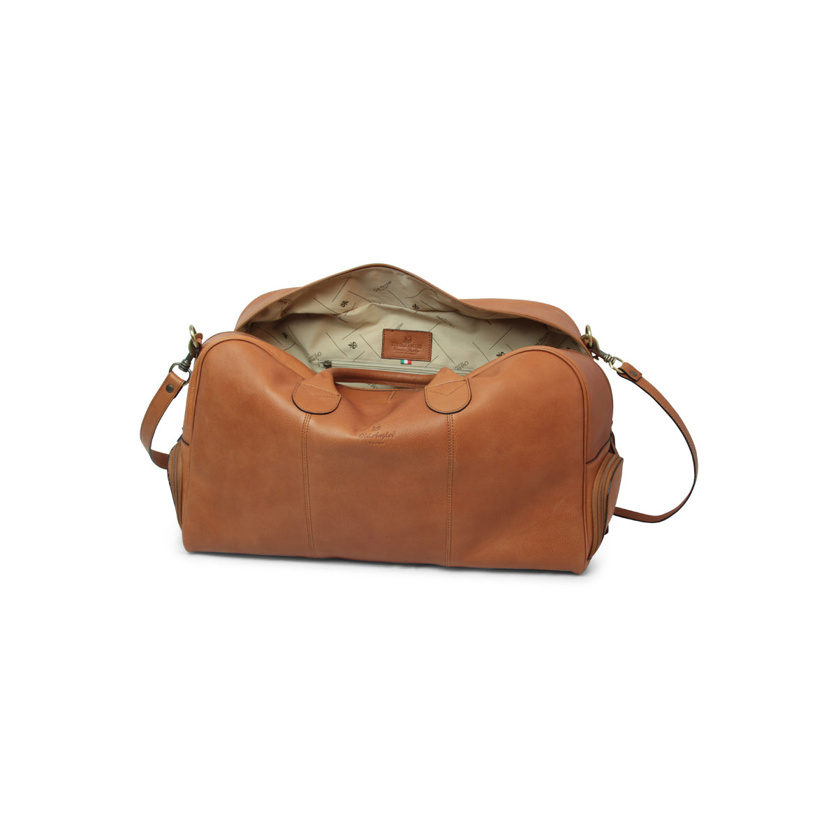All in one leather bag - gold-1