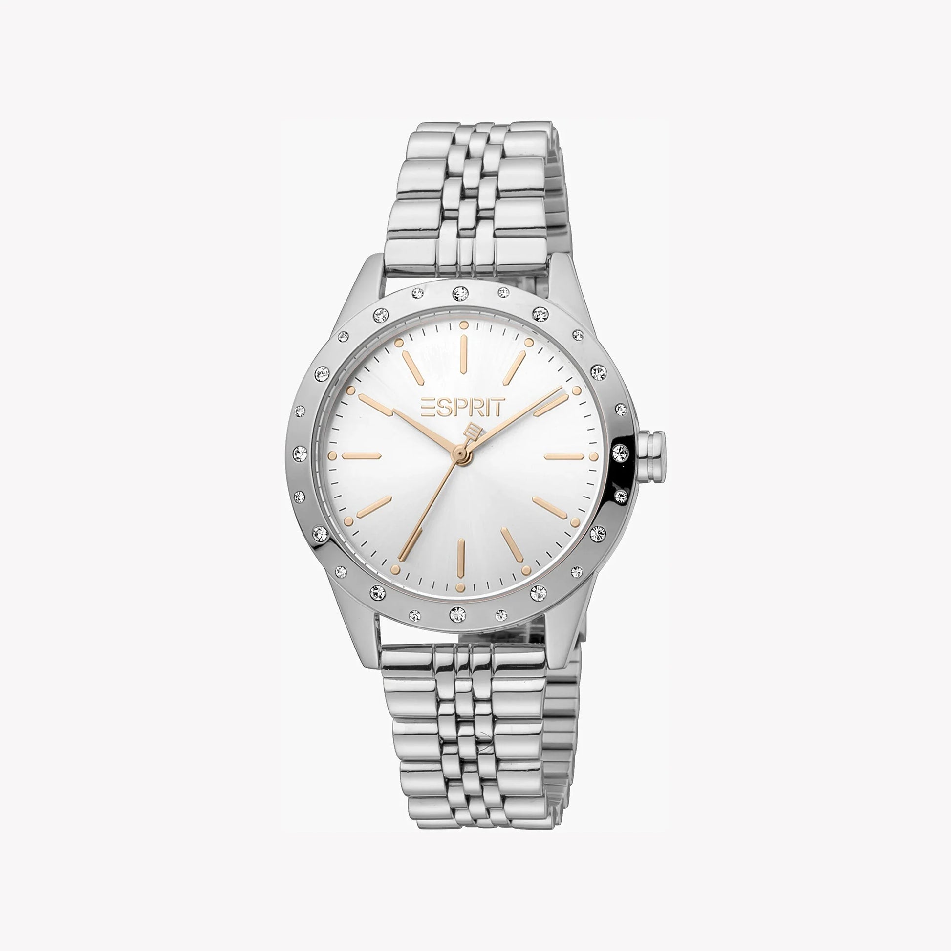 Esprit Women's Silver Stainless Steel Watch, Silver Dial | ES1L051M0045-0