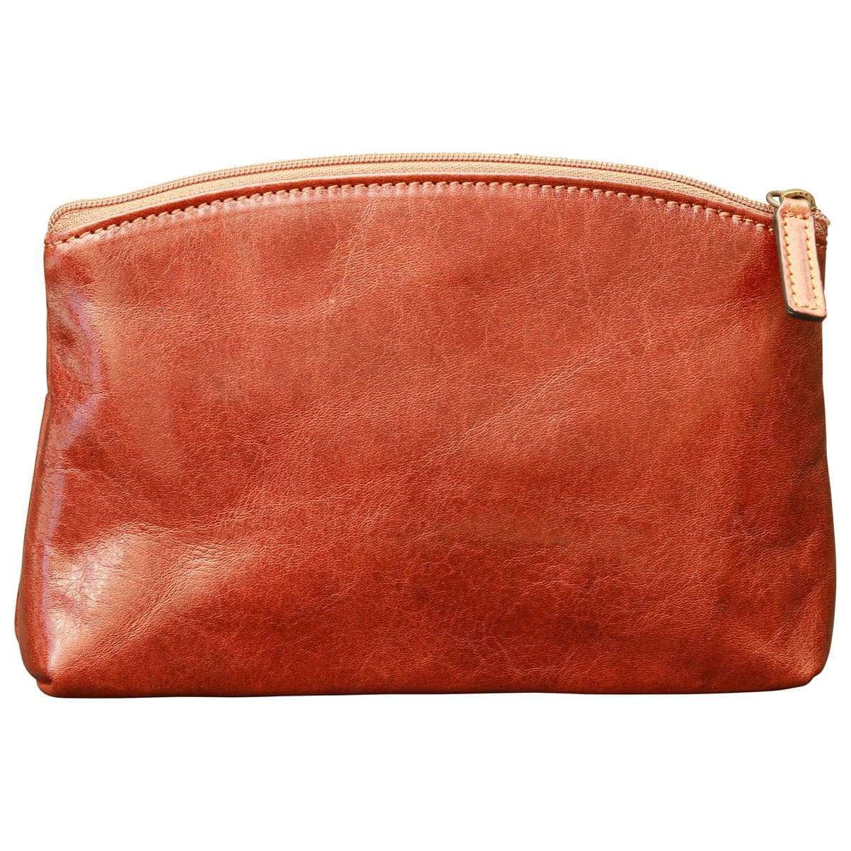 Cowhide leather beauty case - Brown-0