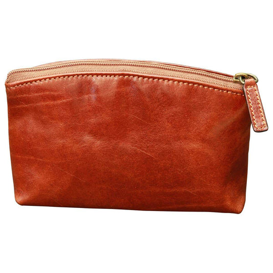 Italian leather beauty case - Brown-0