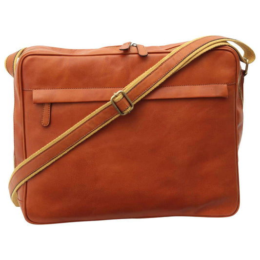 Vachetta Leather Messenger - Brown Colonial-0