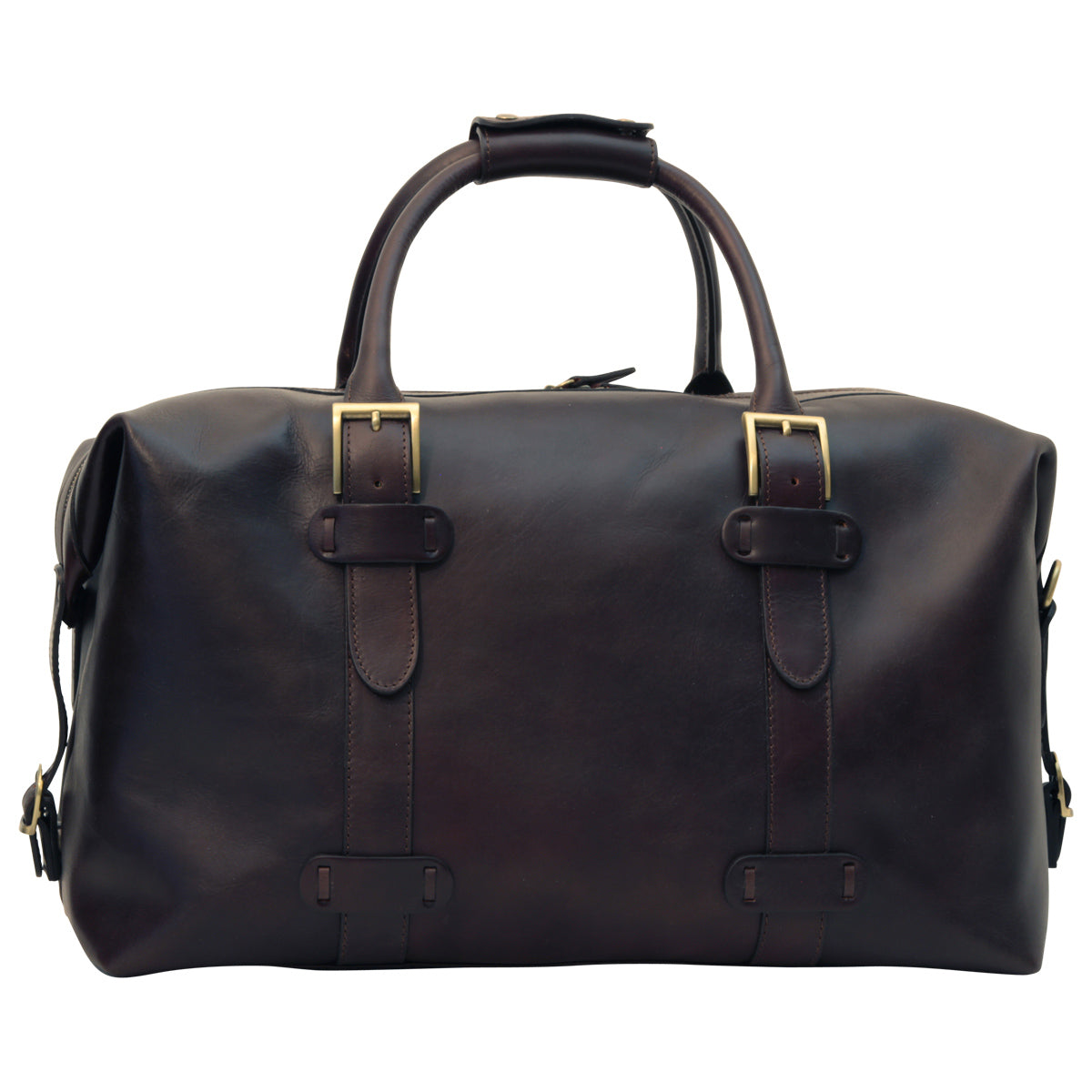 Cowhide leather Travel Bag - Dark Brown-0