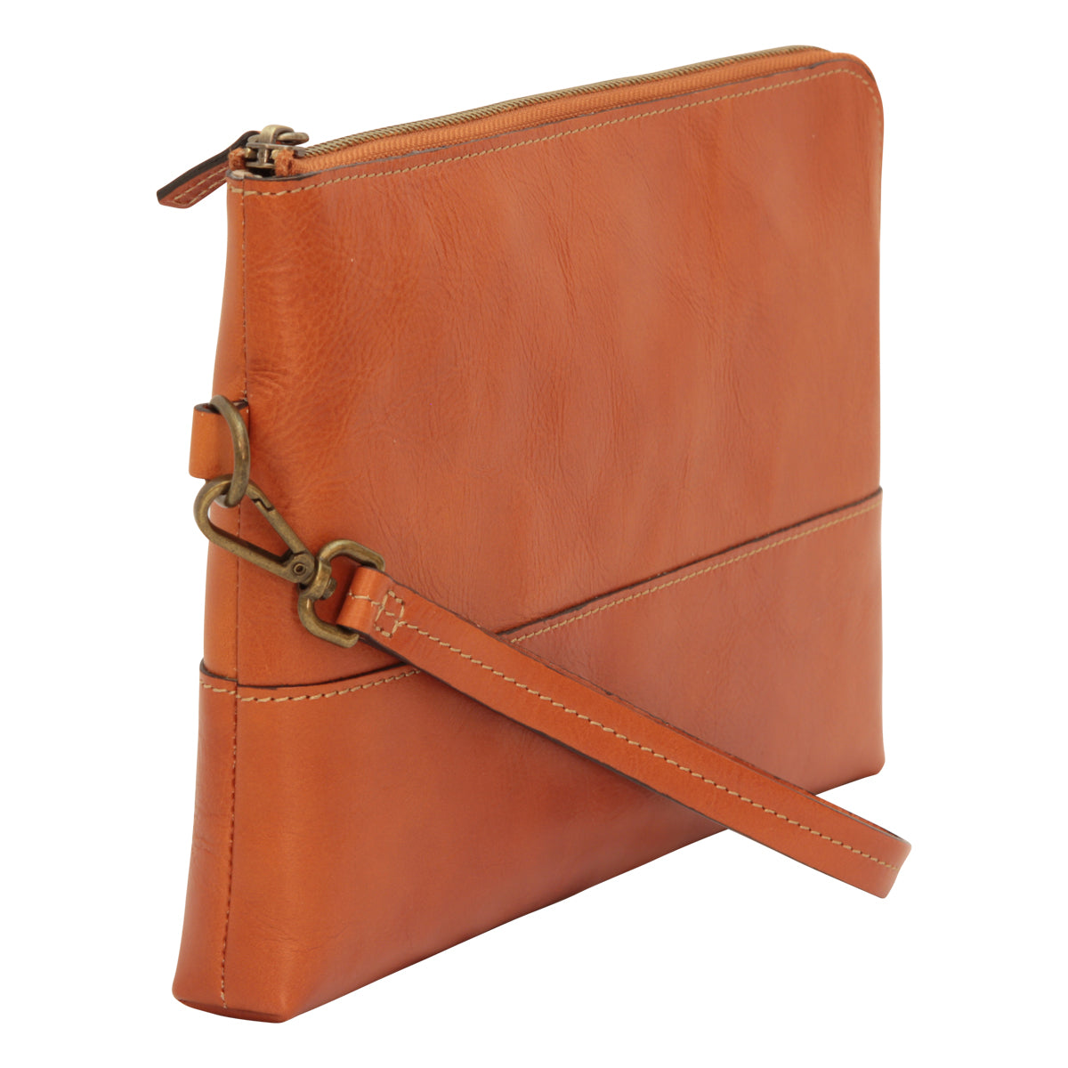 Full grain calfskin document case - brown colonial-1