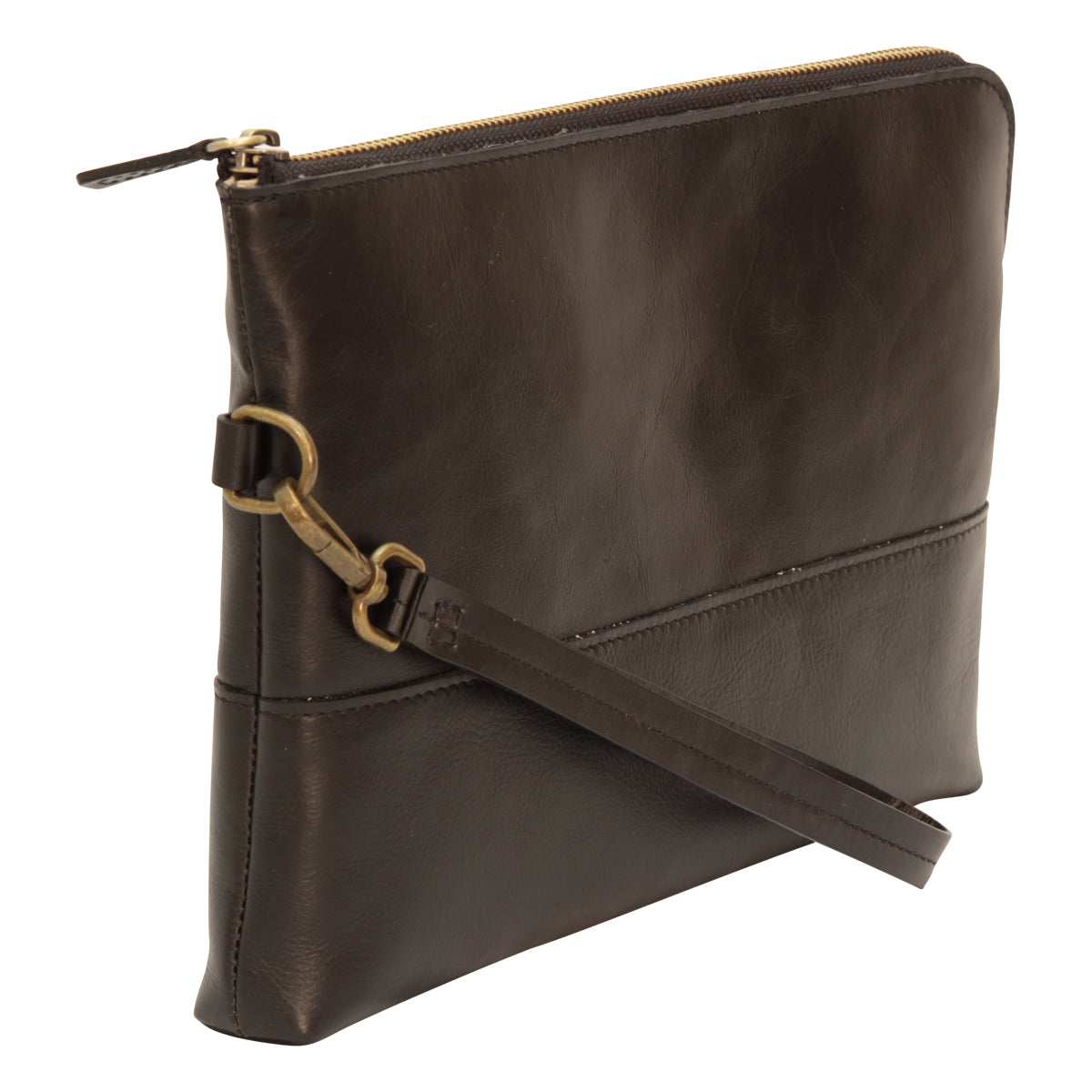 Full grain calfskin document case - black-1