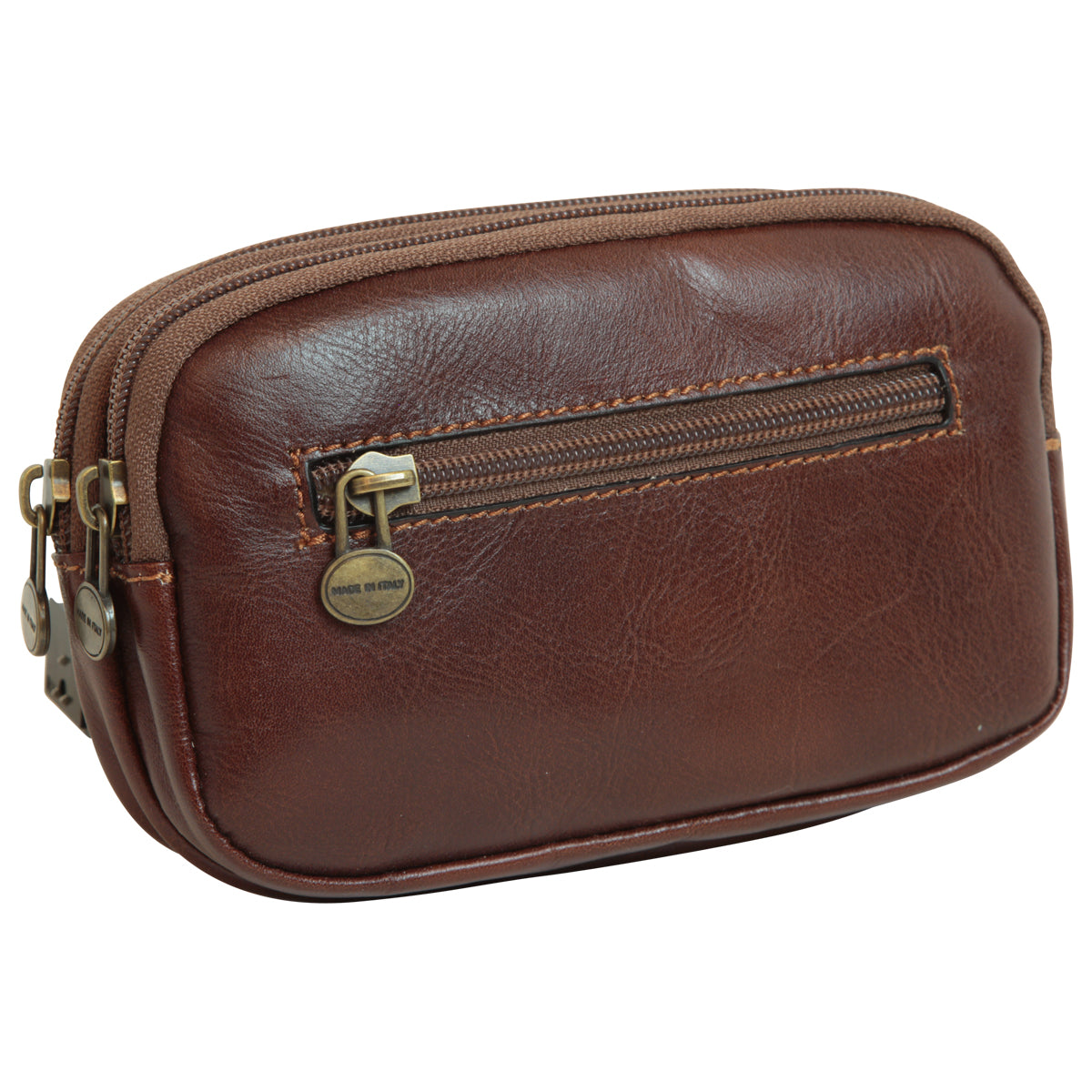 leather belt bag - brown-1