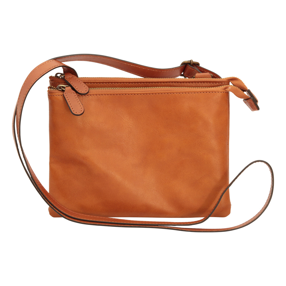 Full grain calfskin shoulder bag - brown colonial-0
