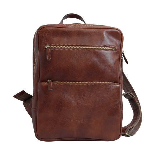 Leather backpack-0