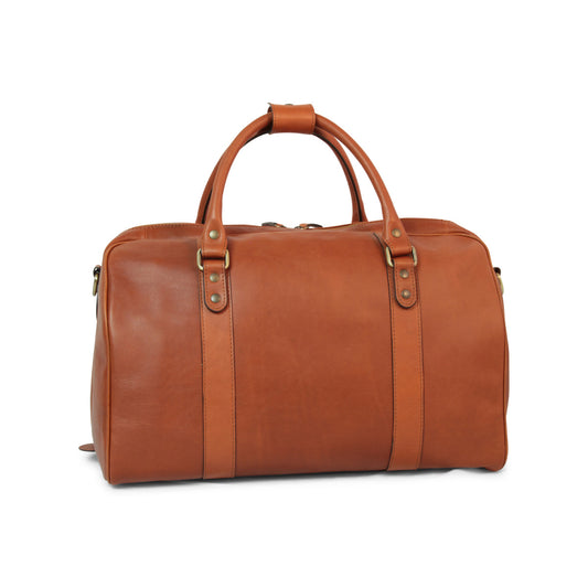 Full grain leather travel bag - gold-0