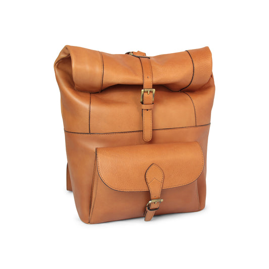 Full grain leather backpack - colonial-0