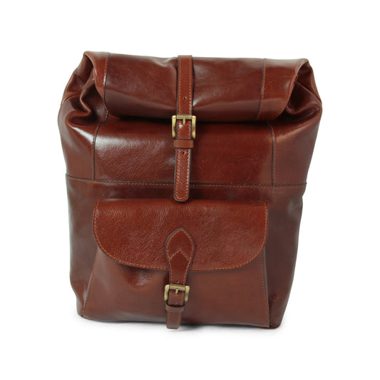 Full grain Leather backpack - Brown 4151-0