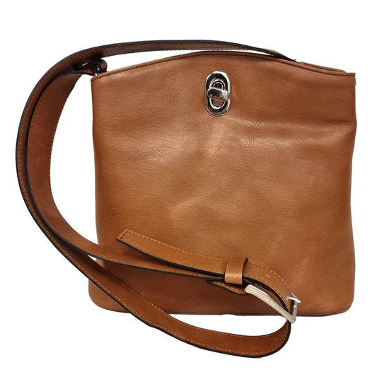 LEATHER BUCKET BAG-TEAK-0